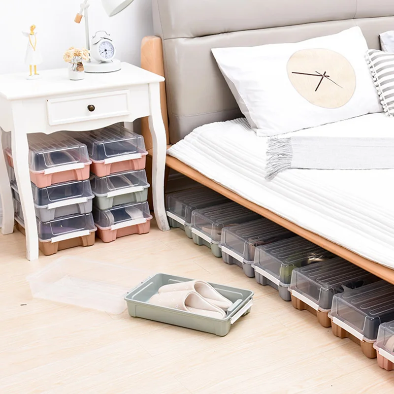 Plastic Shoes Box Transparent Storage Boxes Container Organizer Shoe Organizers Thickened Drawer Stackable Casket
Plastic Shoes Box Transparent Storage Boxes Container Organizer Shoe Organizers Thickened Drawer Stackable Casket