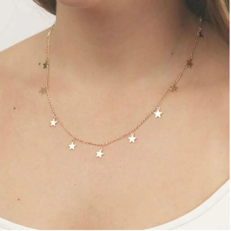 New Arrival Little Star Pendant Statement Necklace Korean Style Statement Metal Necklace Jewelry for Women
New Arrival Little Star Pendant Statement Necklace Korean Style Statement Metal Necklace Jewelry for Women