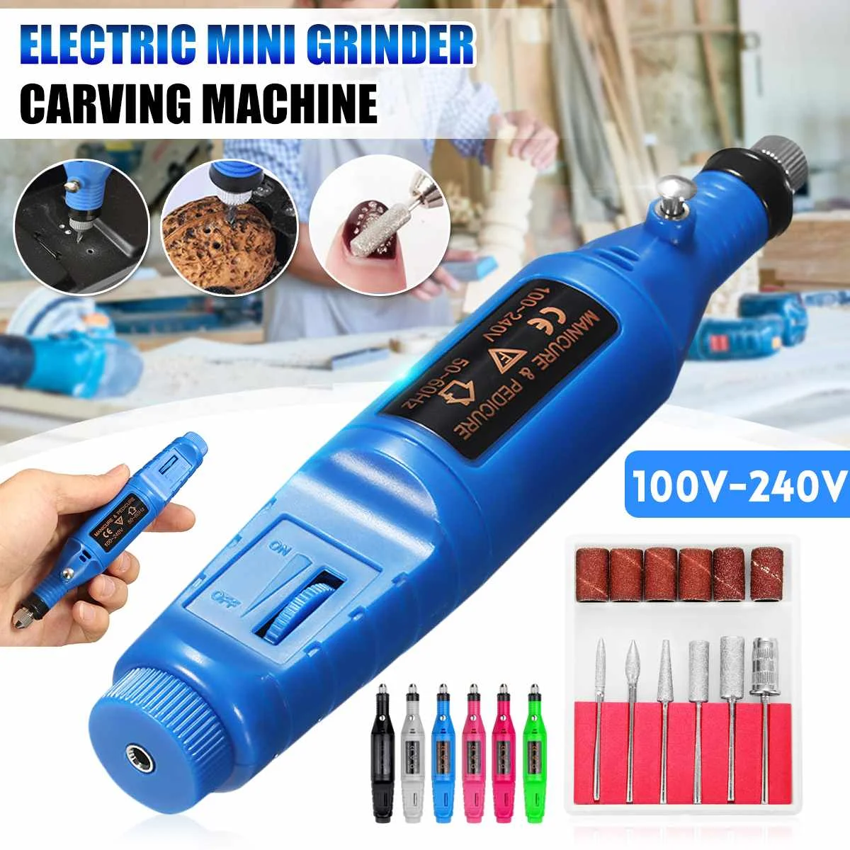 Electric Mini Grinder Carving Machine For Nail Metal Wood Glass Engraving Pen Engraving Tool Electric Grinder Power Tool
Electric Mini Grinder Carving Machine For Nail Metal Wood Glass Engraving Pen Engraving Tool Electric Grinder Power Tool