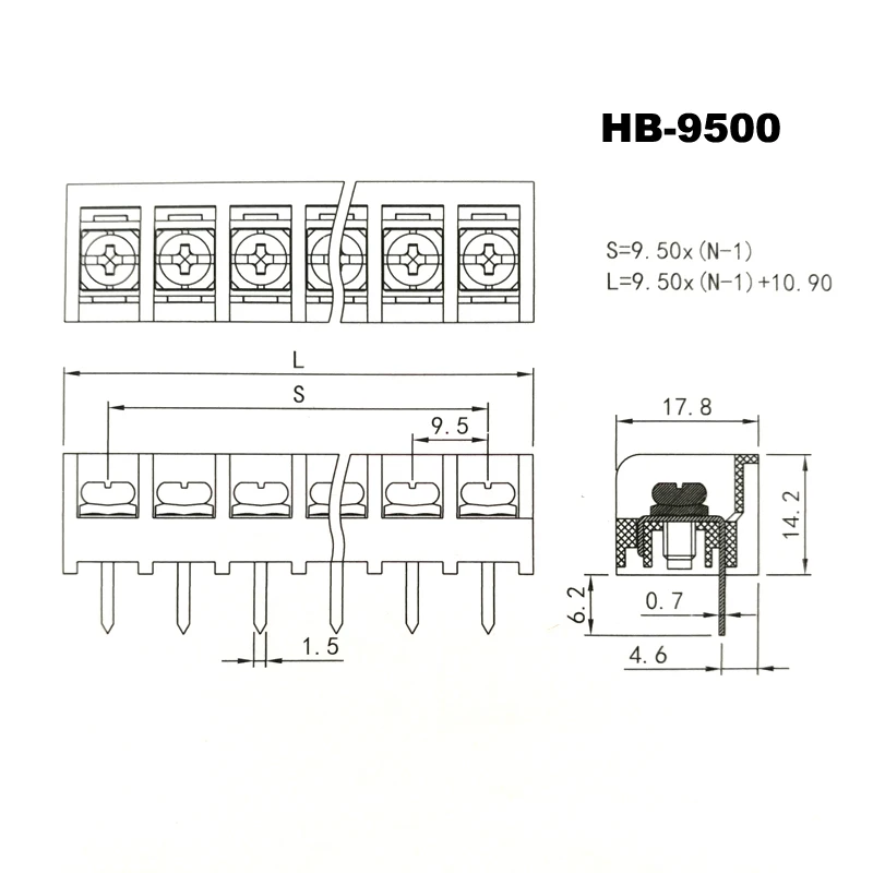 HB-9500 size