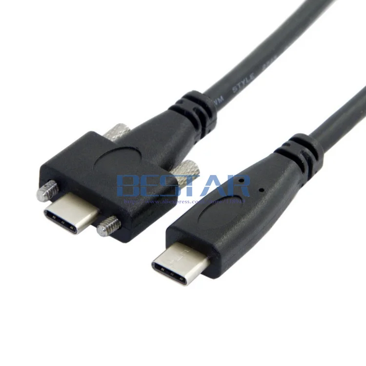 4FT USB 3.1 Type-C Dual Screw Locking to USB-C 10Gbps charging Data Cable 1.2m Panel Mount Type
4FT USB 3.1 Type-C Dual Screw Locking to USB-C 10Gbps charging Data Cable 1.2m Panel Mount Type