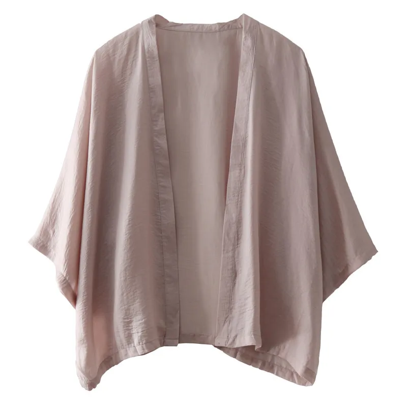 2019 Summer Casual Half Sleeve Beach Kimono Cardigan Chiffon Sunscreen Shirt Tops Loose Solid Color Blouse Femme
2019 Summer Casual Half Sleeve Beach Kimono Cardigan Chiffon Sunscreen Shirt Tops Loose Solid Color Blouse Femme