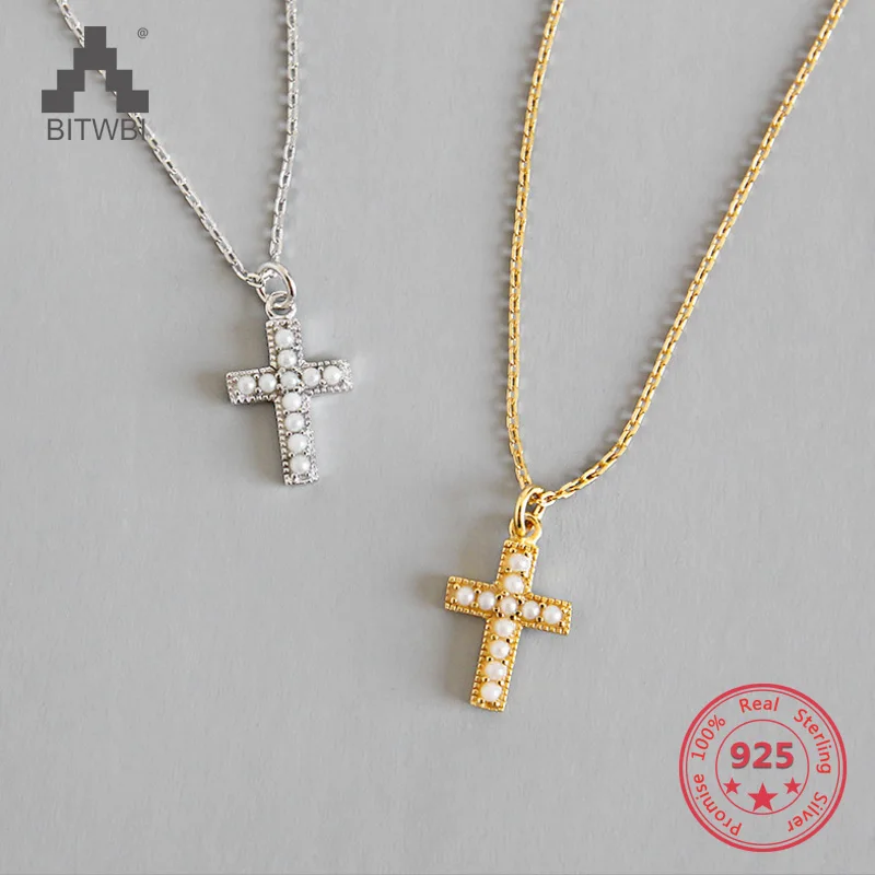 S925 Sterling Silver Unique Cross Pearl Short Clavicle Pendants&Necklaces for Women Silver Jewelry
S925 Sterling Silver Unique Cross Pearl Short Clavicle Pendants&Necklaces for Women Silver Jewelry