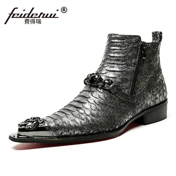 Plus Size Fashion Pointed Toe Rhineston Man Handmade Shoes Alligator Genuine Leather Men's Punk Rocker Riding Ankle Boots SL143
Plus Size Fashion Pointed Toe Rhineston Man Handmade Shoes Alligator Genuine Leather Men's Punk Rocker Riding Ankle Boots SL143