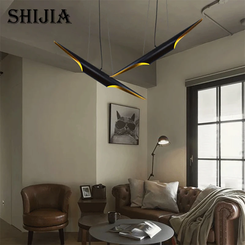 Modern Loft LED Hanging Lamp Light Fixture Gold Black Wing Aluminum Tube Hanging Pendant Lamp Light
Modern Loft LED Hanging Lamp Light Fixture Gold Black Wing Aluminum Tube Hanging Pendant Lamp Light