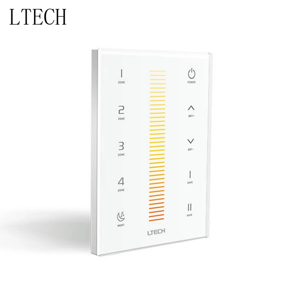 LTECH UX6 LED RGB Wall Touch Glass Panel Controller 2.4Ghz and DMX512 output RGB Strip 4 zones Multi Function Controller
LTECH UX6 LED RGB Wall Touch Glass Panel Controller 2.4Ghz and DMX512 output RGB Strip 4 zones Multi Function Controller