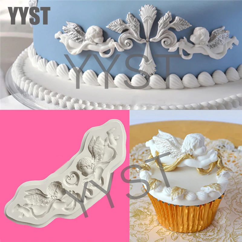 Yueyue Sugarcraft 1 piece Angel silicone mold fondant mold cake decorating tools chocolate gumpaste mold CK-SM-144
Yueyue Sugarcraft 1 piece Angel silicone mold fondant mold cake decorating tools chocolate gumpaste mold CK-SM-144