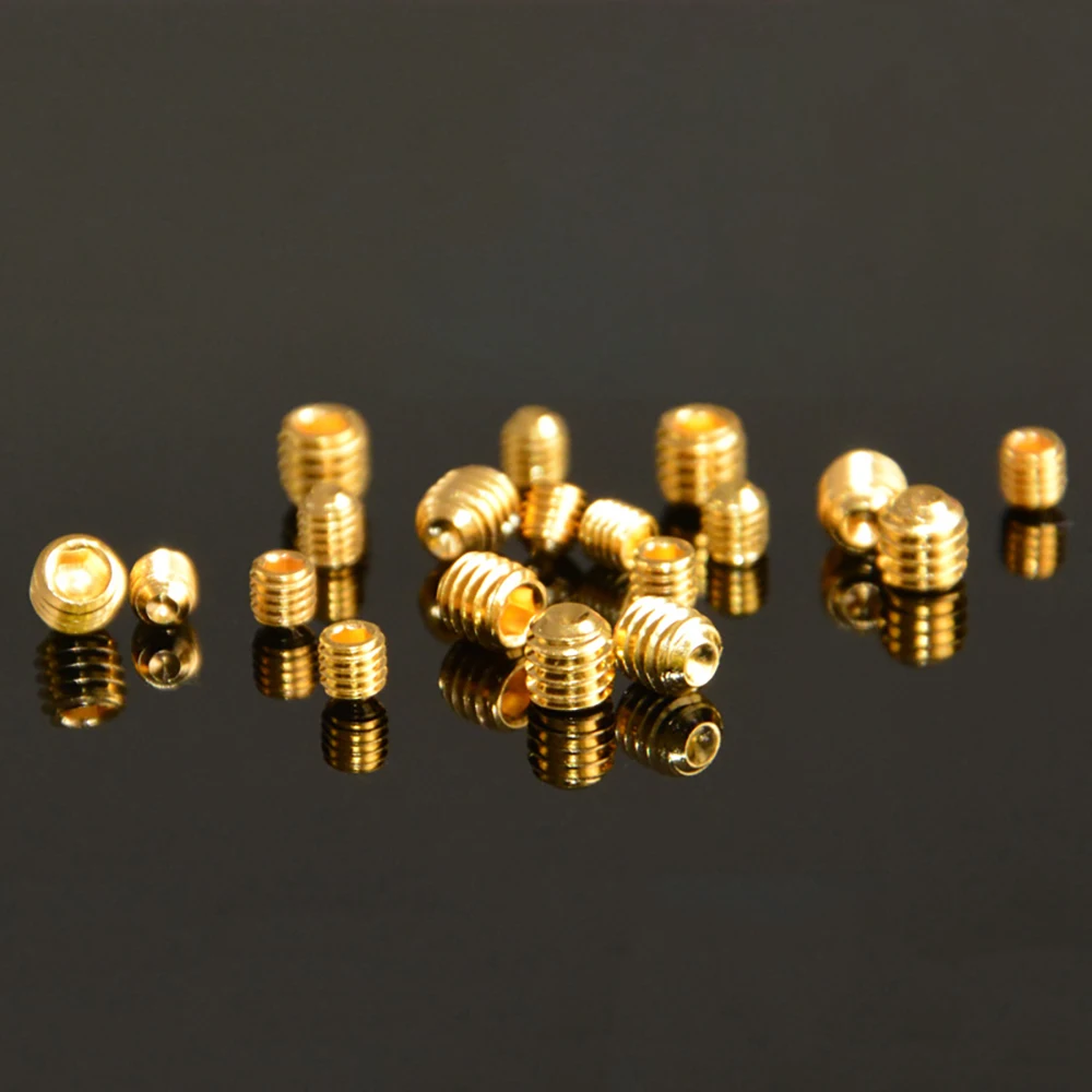 M3x2.5-20mm M4x4/5mm M5x5mm Cup Point Grub Scerw DIN916 Golden Electroplate 12.9 Grade Alloy Steel Model DIY
M3x2.5-20mm M4x4/5mm M5x5mm Cup Point Grub Scerw DIN916 Golden Electroplate 12.9 Grade Alloy Steel Model DIY