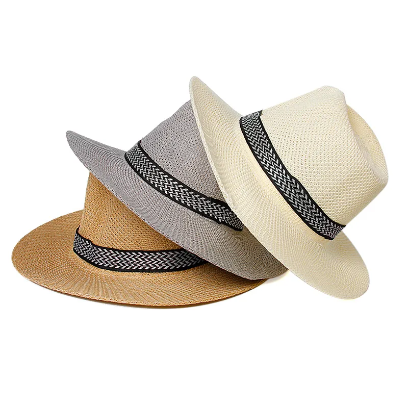 fashion New Summer casual sun hats for women fashion jazz straw for man beach sun straw Panama hat Wholesale and retail
fashion New Summer casual sun hats for women fashion jazz straw for man beach sun straw Panama hat Wholesale and retail