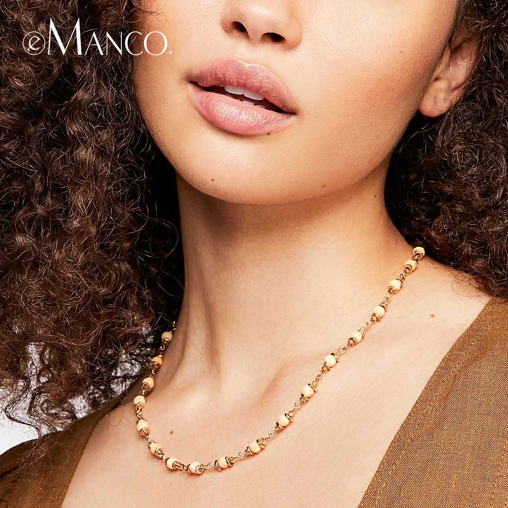 e-Manco Wooden Bead Necklaces For Women Luxury Bohemain Crystal Choker Necklace four Colors Femme Statement Fashion Jewelry
e-Manco Wooden Bead Necklaces For Women Luxury Bohemain Crystal Choker Necklace four Colors Femme Statement Fashion Jewelry