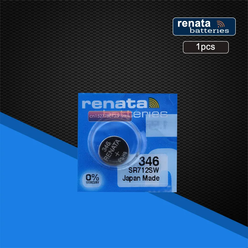 1pc Original Renata Swiss Battery 346 SR712SW 1.55V for Watch Silver 346 SR712SW RENATA Watch Batteries
1pc Original Renata Swiss Battery 346 SR712SW 1.55V for Watch Silver 346 SR712SW RENATA Watch Batteries