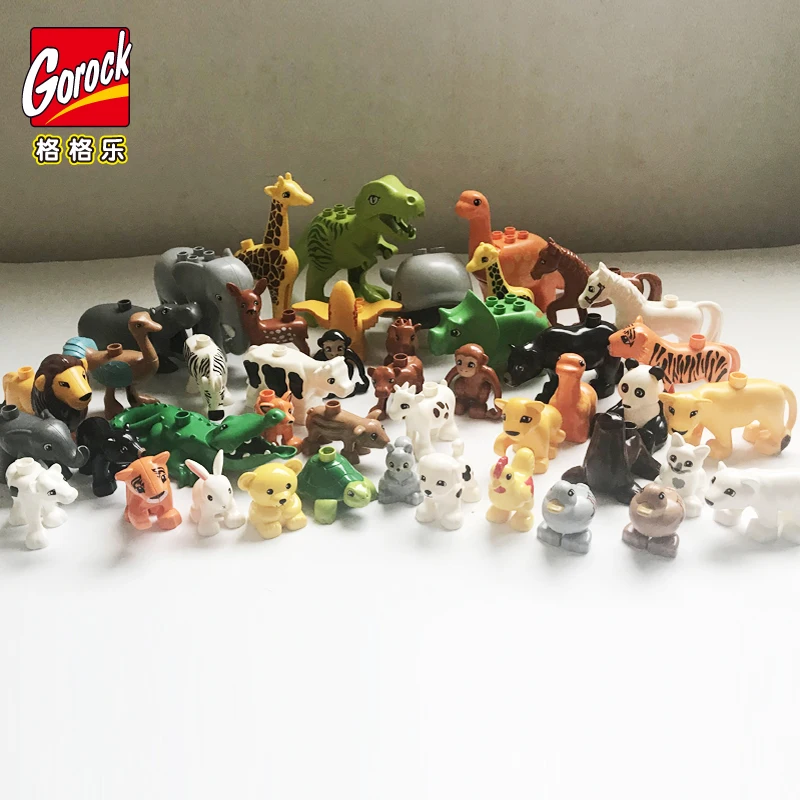 30pcs/lot Animal Zoo Large Building Blocks Enlighten Child Toys Lion Giraffe Dinosaur DIY Compatible With Brick Kids Gifts
30pcs/lot Animal Zoo Large Building Blocks Enlighten Child Toys Lion Giraffe Dinosaur DIY Compatible With Brick Kids Gifts