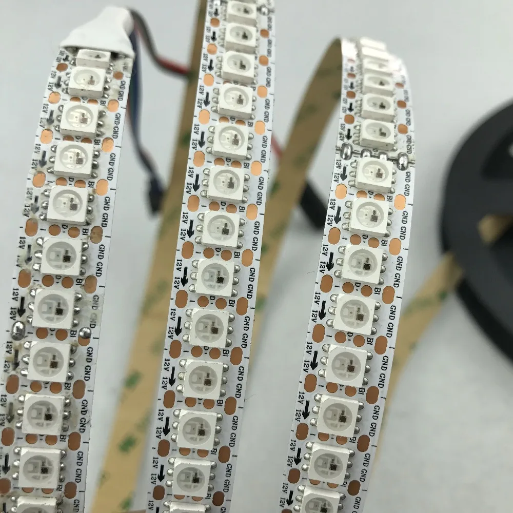 WS2815 DC12V addressable full color RGB 5050 LED strip;144leds/m;2m;non-waterproof;IP33;WHITE PCB
WS2815 DC12V addressable full color RGB 5050 LED strip;144leds/m;2m;non-waterproof;IP33;WHITE PCB