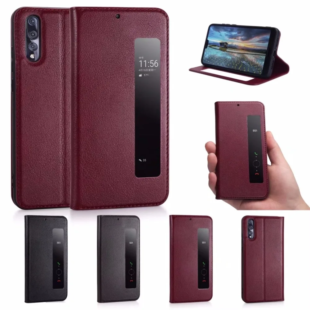 2018 luxury New Genuine Leather Cases For Huawei P20 Pro Case Call Display Smart Stay window Flip Cover Coque Capa Fundas
2018 luxury New Genuine Leather Cases For Huawei P20 Pro Case Call Display Smart Stay window Flip Cover Coque Capa Fundas