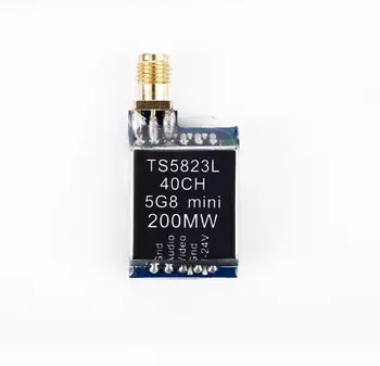 TS5823L 5.8G 200mW 40CH Mini Wireless AV Audio Transmitter Module for RC QAV250 Quadcopter Drone
TS5823L 5.8G 200mW 40CH Mini Wireless AV Audio Transmitter Module for RC QAV250 Quadcopter Drone