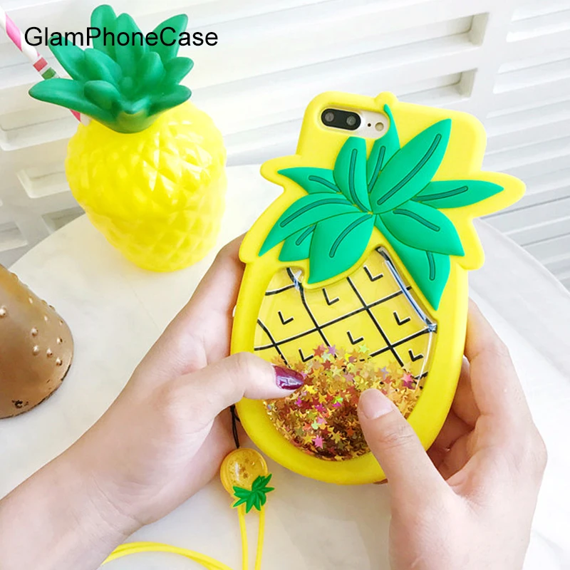 GlamPhoneCase 3D Fruit Glitter Quicksand Pineapple Phone Back Cover Cases For iphone X 8 6 6S 7 7 Plus Soft Silicon Capa
GlamPhoneCase 3D Fruit Glitter Quicksand Pineapple Phone Back Cover Cases For iphone X 8 6 6S 7 7 Plus Soft Silicon Capa