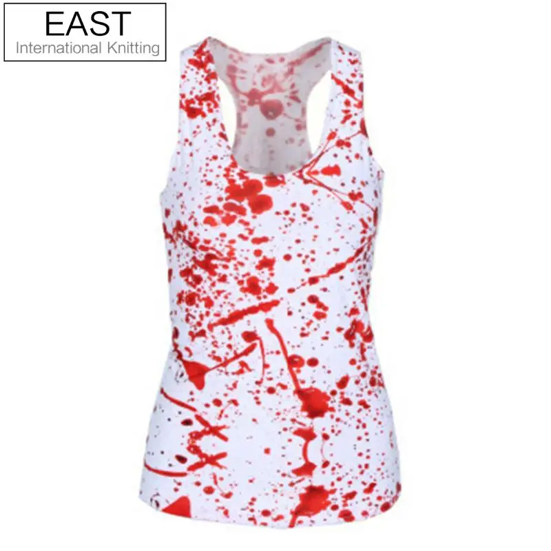 EAST KNITTING X-296 New 2015 Women Brand Tops Blood SPLATTER 3D Print T shirts Punk Summer Camisole
EAST KNITTING X-296 New 2015 Women Brand Tops Blood SPLATTER 3D Print T shirts Punk Summer Camisole
