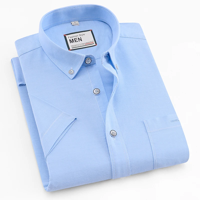 Mens 100% Cotton Casual Shirt Fashion Plaid man Shirt Solid color Oxford Shirts Brand Mens Dress Shirt Summer
Mens 100% Cotton Casual Shirt Fashion Plaid man Shirt Solid color Oxford Shirts Brand Mens Dress Shirt Summer
