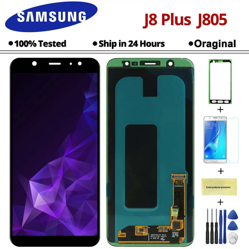 6.4'' Black j8 Plus 2018 LCD Touch Screen Digitizer Assembly For Samsung Galaxy j8 Plus j8+ LCD For samsung j805 lcd Display
6.4'' Black j8 Plus 2018 LCD Touch Screen Digitizer Assembly For Samsung Galaxy j8 Plus j8+ LCD For samsung j805 lcd Display