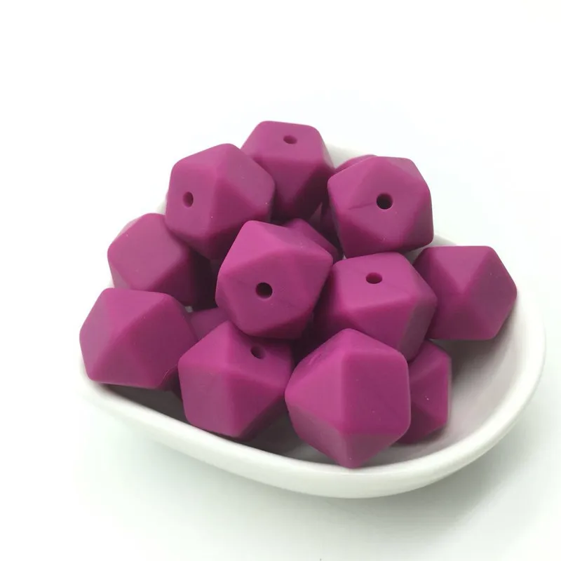 10 PCS French Plum Silicone Hexagon Beads 14-17 MM BPA Free Baby Teething Beads Chewable Baby Pendant Pacifier Chain Accessories
10 PCS French Plum Silicone Hexagon Beads 14-17 MM BPA Free Baby Teething Beads Chewable Baby Pendant Pacifier Chain Accessories