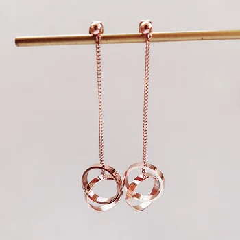 YUN RUO 2019 New Arrival Fashion Double Circles Stud Earring Rose Gold Color Woman Birthday Gift Titanium Steel Jewelry Not Fade
YUN RUO 2019 New Arrival Fashion Double Circles Stud Earring Rose Gold Color Woman Birthday Gift Titanium Steel Jewelry Not Fade