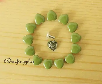 rivets leather rivet bag clothing shoes heart studs 60 sets 10 mm green M61F
rivets leather rivet bag clothing shoes heart studs 60 sets 10 mm green M61F