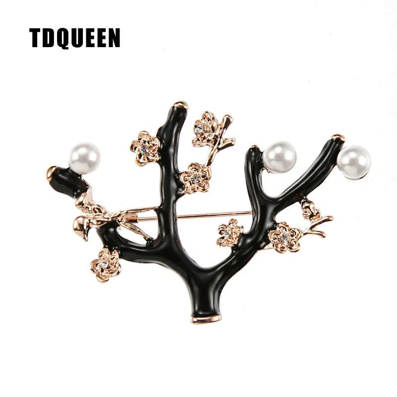 TDQUEEN Brooches Black Enamel Tree Brooch Pins Female Gold Color Metal Flower Bird Christmas Gift Broche Pin Jewelry
TDQUEEN Brooches Black Enamel Tree Brooch Pins Female Gold Color Metal Flower Bird Christmas Gift Broche Pin Jewelry