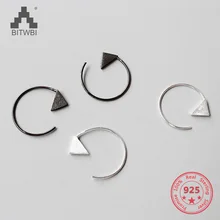 Simple 925 Sterling Silver Geometric Triangle Brushed Earrings for Women Girls Prevent Allergy Sterling-silver-jewelry
Simple 925 Sterling Silver Geometric Triangle Brushed Earrings for Women Girls Prevent Allergy Sterling-silver-jewelry