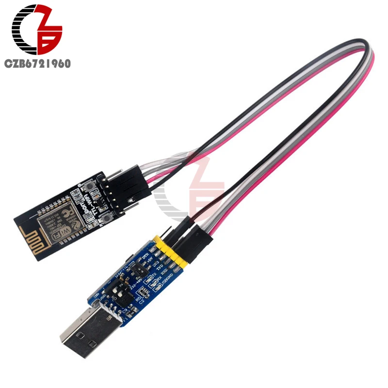 Wireless WIFI Serial TTL to ESP-M2 ESP8285 Module + 6 in 1 CP2102 USB to TTL Mutual Convert Module With 4PIN Cable
Wireless WIFI Serial TTL to ESP-M2 ESP8285 Module + 6 in 1 CP2102 USB to TTL Mutual Convert Module With 4PIN Cable