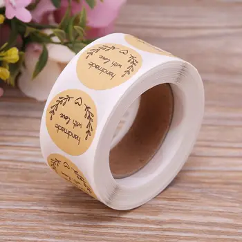500pcs 1 Inch Roll Handmade With Love Kraft Paper Adhesive Label Seal Stickers Packing Tags Gift Baking Scrapbook Wedding Party
500pcs 1 Inch Roll Handmade With Love Kraft Paper Adhesive Label Seal Stickers Packing Tags Gift Baking Scrapbook Wedding Party