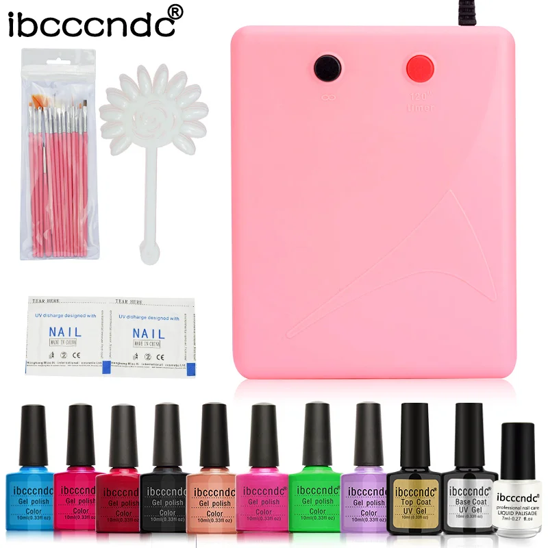 New Arrival Soak-off 8 Colors Gel polish Top & Base Coat Gel Nails Polish Kit 36W UV Lamp Nail Art Brush Tools Set Manicure Kit
New Arrival Soak-off 8 Colors Gel polish Top & Base Coat Gel Nails Polish Kit 36W UV Lamp Nail Art Brush Tools Set Manicure Kit