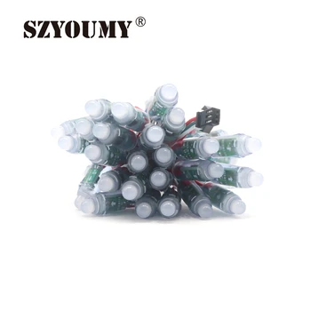 

SZYOUMY Top Selling 12mm WS2811 Full Color Pixel Module DC5V Waterproof Point Lights For Advertisement 50pcs/ Set DHL FEDEX UPS