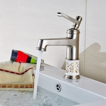 Deck Mount Brushed Nickel Single Handle Bathroom Basin Faucet Hot Cold Mixer Tap
Deck Mount Brushed Nickel Single Handle Bathroom Basin Faucet Hot Cold Mixer Tap