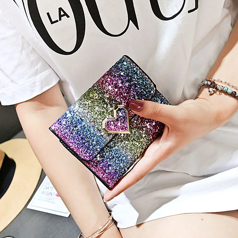 Small Women-Wallets Purse For Coins Wallet Bag Fashion Bling Glitter Coin Purse Woman Bag Credit Card Wallet Carteira Feminina 
Small Women-Wallets Purse For Coins Wallet Bag Fashion Bling Glitter Coin Purse Woman Bag Credit Card Wallet Carteira Feminina