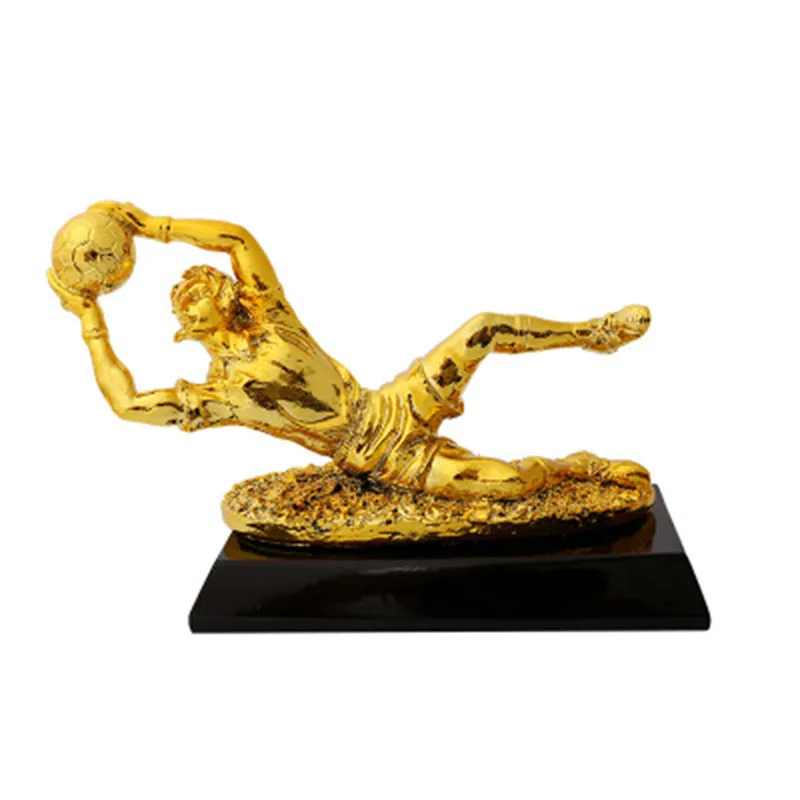 Europe Football Goalkeeper Commemorative Trophy Decoration Figurines Hand-plating Resin Crafts Best Goalkeeper Desktop Ornaments
Europe Football Goalkeeper Commemorative Trophy Decoration Figurines Hand-plating Resin Crafts Best Goalkeeper Desktop Ornaments