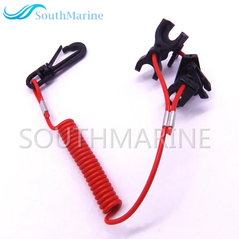 Stop Kill Switch Cord Universal Safety Lanyard for Yamaha Mercury Johnson Evinrude OMC Honda Suzuki Tohatsu ,7 keys, 60" long
Stop Kill Switch Cord Universal Safety Lanyard for Yamaha Mercury Johnson Evinrude OMC Honda Suzuki Tohatsu ,7 keys, 60" long