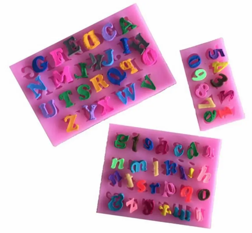 3 sets of alphanumeric liquid silicone cake baking mold bakeware cake decoration mold
3 sets of alphanumeric liquid silicone cake baking mold bakeware cake decoration mold