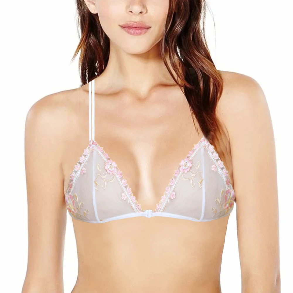 Women Thin Mesh Sexy Lingeire Lace Bralette Triangle Cup Front Closure Floral Unline Bras Embroidery Dropship
Women Thin Mesh Sexy Lingeire Lace Bralette Triangle Cup Front Closure Floral Unline Bras Embroidery Dropship