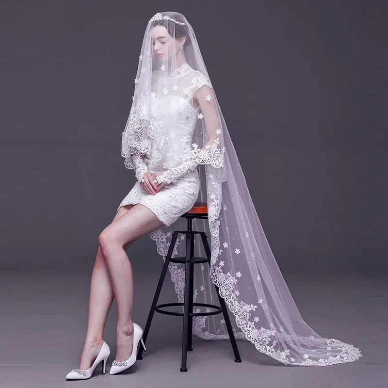 2019 Fashion Wedding Veil Lace 3 M White/Ivory 1 Layer Tulle Bridal Veils For Wedding Party Woman Wedding accessories
2019 Fashion Wedding Veil Lace 3 M White/Ivory 1 Layer Tulle Bridal Veils For Wedding Party Woman Wedding accessories