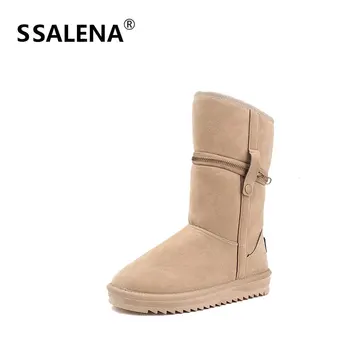 Women Mid Calf Winter Warm Flock Boots Ladies Classic Solid Round Toe Shoes Female Zipped Comfortable Shoes High Quality AA60934
Women Mid Calf Winter Warm Flock Boots Ladies Classic Solid Round Toe Shoes Female Zipped Comfortable Shoes High Quality AA60934