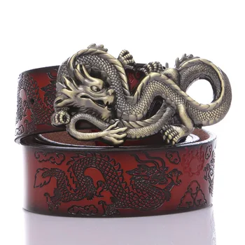 High-grade Panlong Buckle Genuine Leather Men Belt Men's Leisure Double Dragon Play Pearl Cowhide Chinese Style Punk Luxury
High-grade Panlong Buckle Genuine Leather Men Belt Men's Leisure Double Dragon Play Pearl Cowhide Chinese Style Punk Luxury
