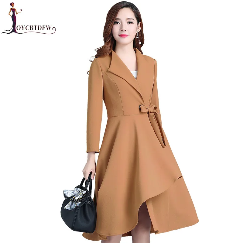 Women Trench coat Large size Mid long Spring Coat Slim Large size Windbreaker Autumn Temperament Female Trench coat FASHION438
Women Trench coat Large size Mid long Spring Coat Slim Large size Windbreaker Autumn Temperament Female Trench coat FASHION438