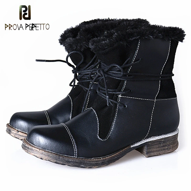 Prova Perfetto Winter New Style Square Toe Ankle Boots Women Handsome Low Heels Boot Cross Tied Snow With Plush In Shoes Warm
Prova Perfetto Winter New Style Square Toe Ankle Boots Women Handsome Low Heels Boot Cross Tied Snow With Plush In Shoes Warm