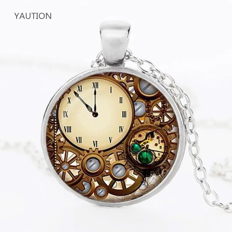 Steampunk clock glass dome pendant necklaces charms personality mechanical watches Pendant Choker Necklaces Jewelry
Steampunk clock glass dome pendant necklaces charms personality mechanical watches Pendant Choker Necklaces Jewelry