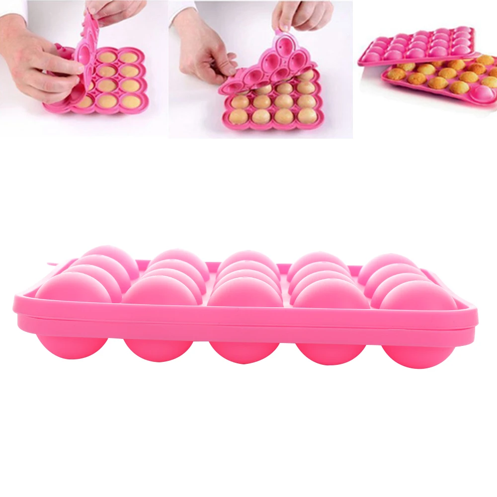 20Hole set Eco-Friendly Silicone Cake Pop mold Lollipop Mold and Icing Bags Set 20 Holes Mould Cupcake Chocolate DIY Baking Tray
20Hole set Eco-Friendly Silicone Cake Pop mold Lollipop Mold and Icing Bags Set 20 Holes Mould Cupcake Chocolate DIY Baking Tray