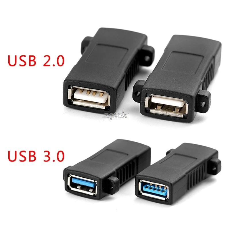 1Pc Standard USB 2.0 3.0 Female To Female Socket Panel Mount Adapter Connector Z07 Drop ship
1Pc Standard USB 2.0 3.0 Female To Female Socket Panel Mount Adapter Connector Z07 Drop ship