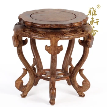 Mahogany antique flower Gallery Zhai fishbowl rack hollow carved Ruyi flowerpot base several wings wood shelf
Mahogany antique flower Gallery Zhai fishbowl rack hollow carved Ruyi flowerpot base several wings wood shelf