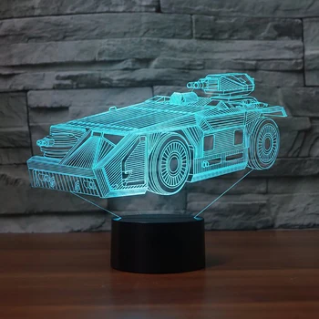Cool 3D Machine Tank LED Night Light Desk Table Lamp With 7 Color Change Atmosphere Lamp Home Decor Lustre Kids Christmas Gift
Cool 3D Machine Tank LED Night Light Desk Table Lamp With 7 Color Change Atmosphere Lamp Home Decor Lustre Kids Christmas Gift
