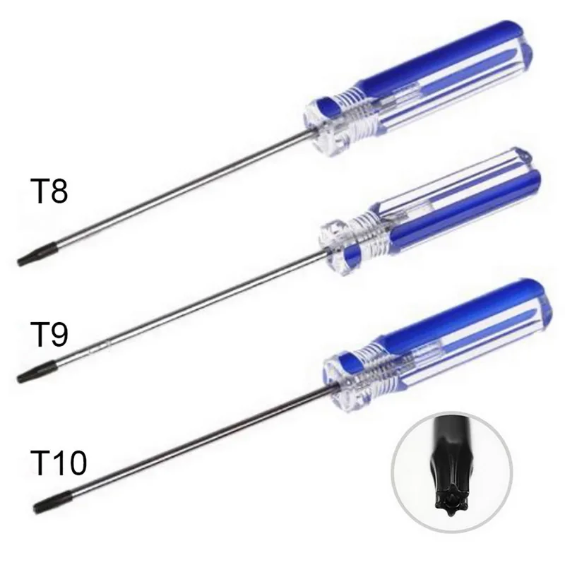 1 Pcs T8/T9/T10 Security Screwdriver Tamper Proof Screwdriver Torx Driver for XBOX 360 Wireless Controller 45# Steel Screwdriver
1 Pcs T8/T9/T10 Security Screwdriver Tamper Proof Screwdriver Torx Driver for XBOX 360 Wireless Controller 45# Steel Screwdriver