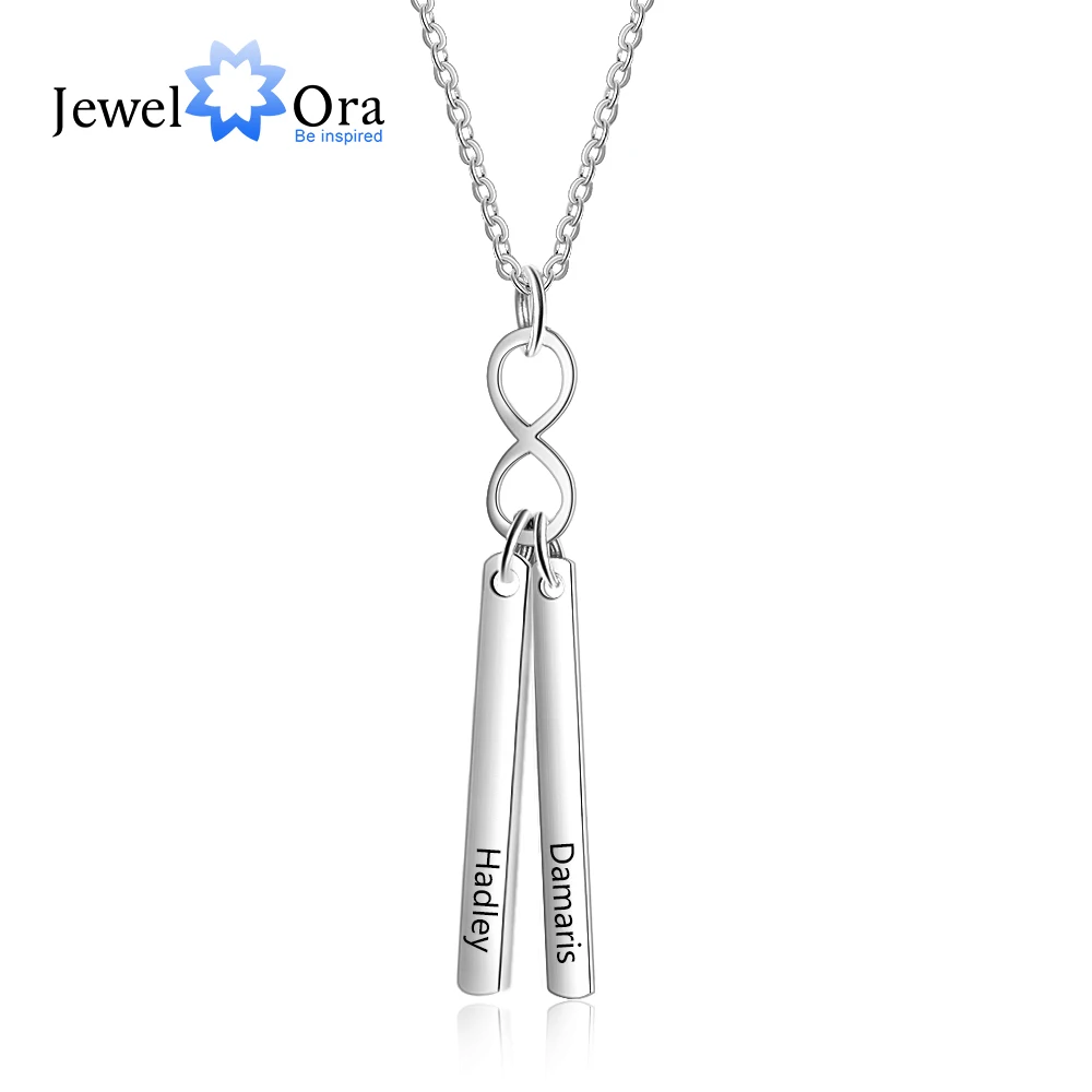 Personalized Initial Name Vertical Bar Necklace Custom Stainless Steel Infinity Necklace Gift for Girlfriend (JewelOra NE103208)
Personalized Initial Name Vertical Bar Necklace Custom Stainless Steel Infinity Necklace Gift for Girlfriend (JewelOra NE103208)